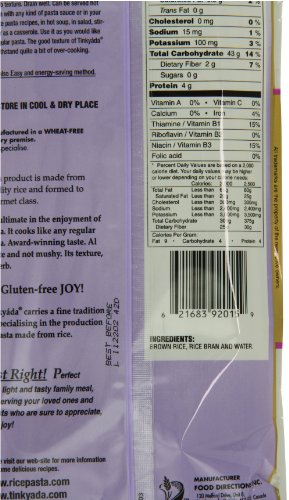 Tinkyada Brown Rice Pasta, Spaghetti, 1 Pound (Pack of 12)