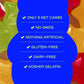 BEHAVE Low Sugar, Low Carb Gummy Candy | Healthy, High in Fiber, Keto & Diabetic Friendly Snack | Non-GMO, Gluten-Free, Dairy-Fr