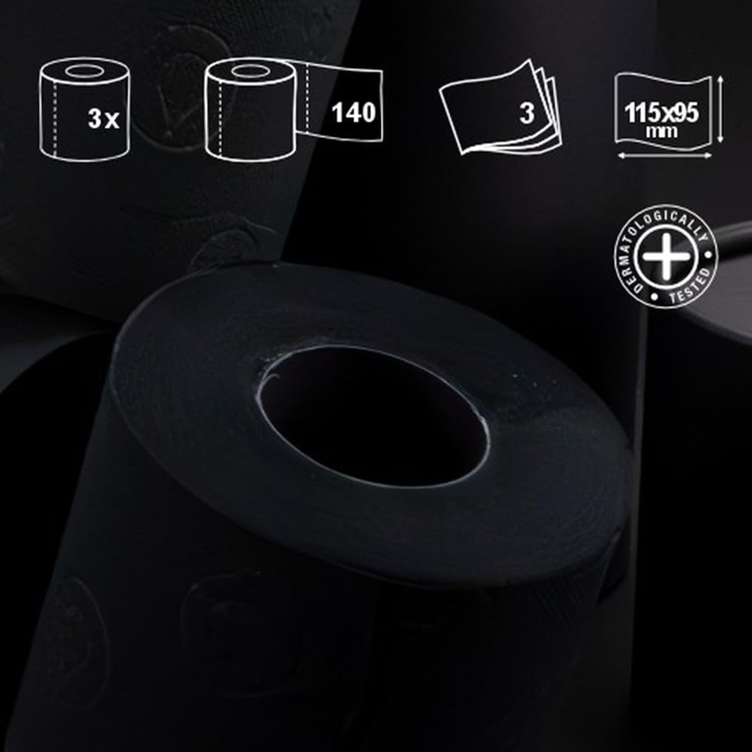 Renova Black Toilet Paper - 3 Pack