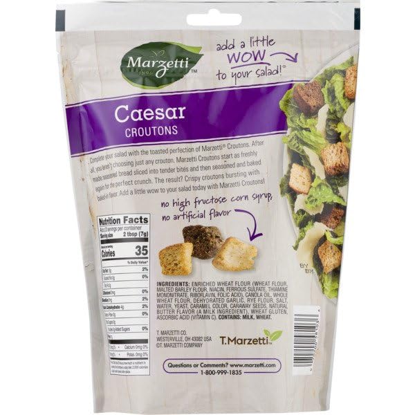 Marzetti Baked Caesar Croutons 5 Oz (Pack Of 6)