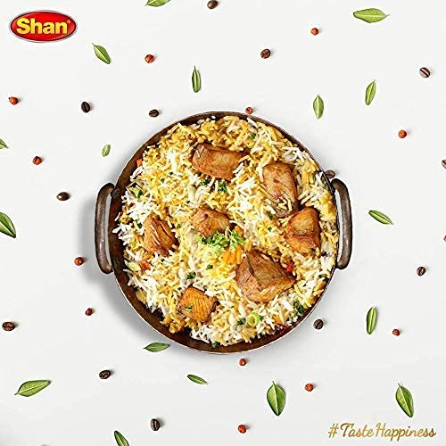 Shan Beryani Rice Arabic Seasoning Mix 2.11 Oz (60G) - Spice Powder For Arabic Style Mild Meat Pilaf - Suitable For Vegetarians