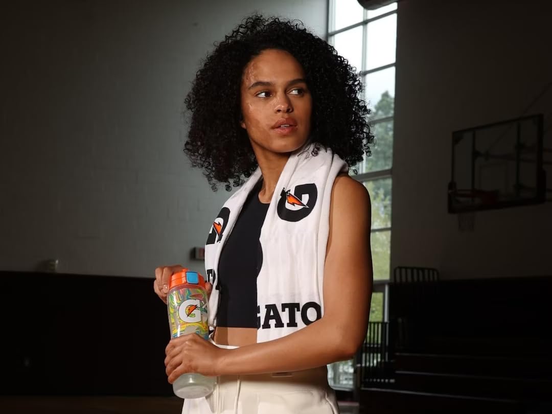 Gatorade G Towel, 22'' x 42'', Cotton, White/Black/Orange