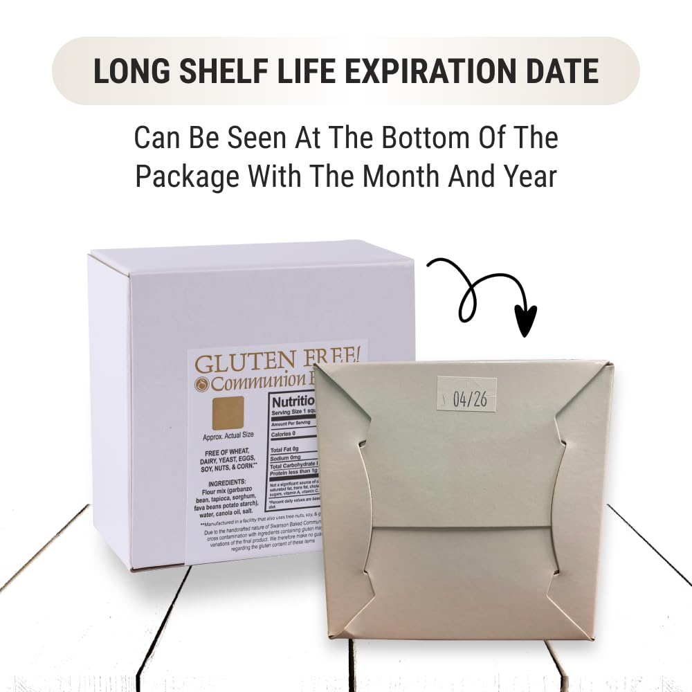 Communion Bread - Gluten-Free Communion Bread - Church Supplies - Package of approx. 200 pieces