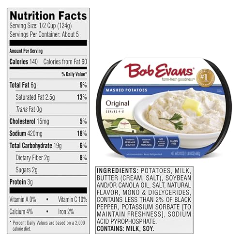 Bob Evans, Original Mashed Potatoes, 24 oz