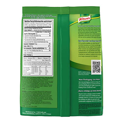 Knorr Professional Soup Du Jour Chicken Noodle Soup Mix No Added Msg, 0G Trans Fat Per Serving, Just Add Water, 13.3 Oz, Pack Of