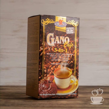Gano Coffee 3In1 Pack Of 2 Dark Roast Whole Bean Coffee (2 Boxes 40 Sac)