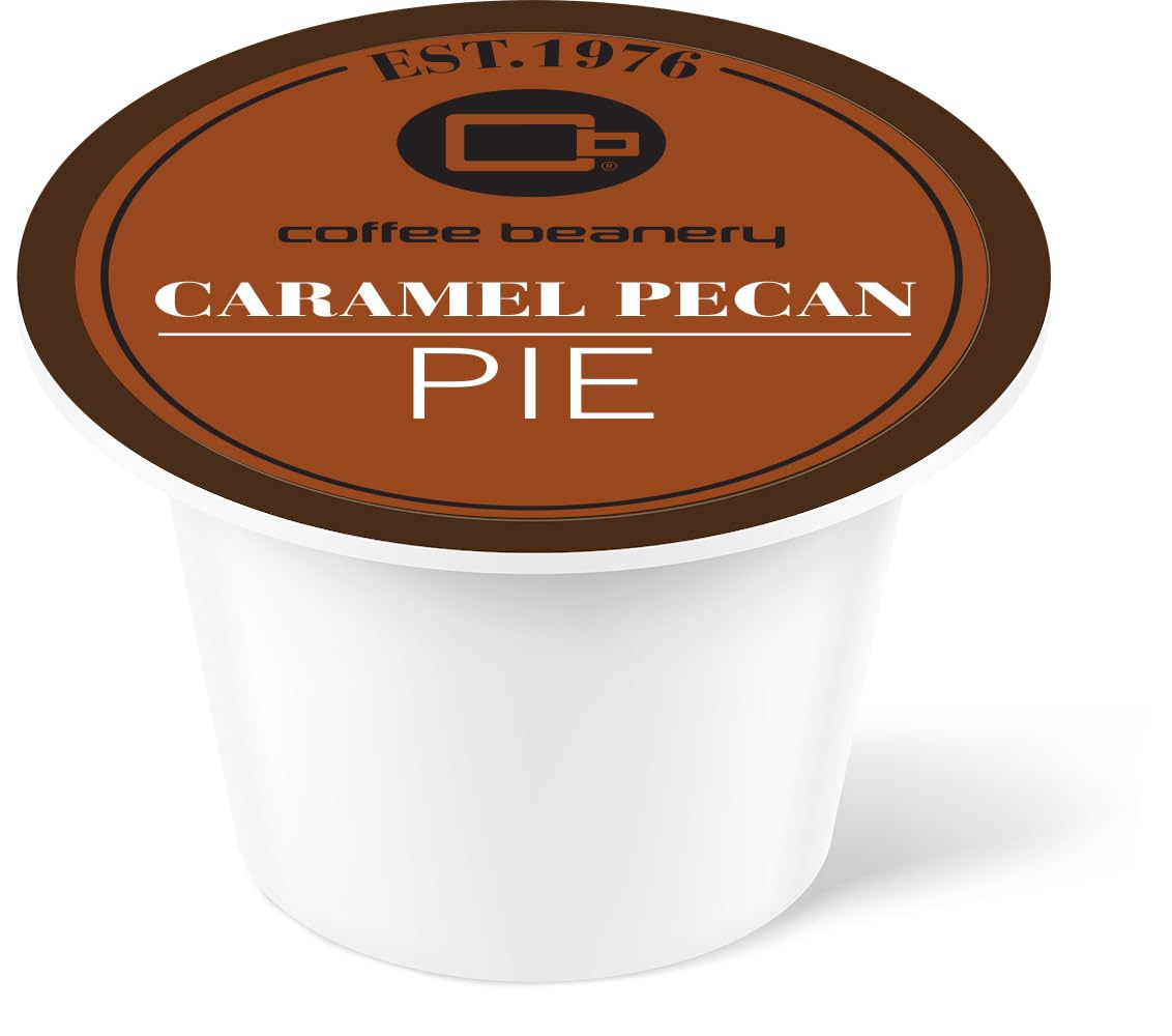Coffee Beanery Caramel Pecan Pie Decaf Coffee Pods - 48 Count Bulk Medium Roast Arabica Coffee