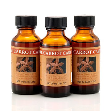 Bakto Flavors Natural Carrot Cake Flavor, 1 Fluid Ounce, Pack of 3