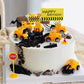 Nevperish 18 Pcs Construction Cake Toppers Vehicles Cake Decoration Set Excavator Tower Crane Cupcake Topper Traffic And Road Si