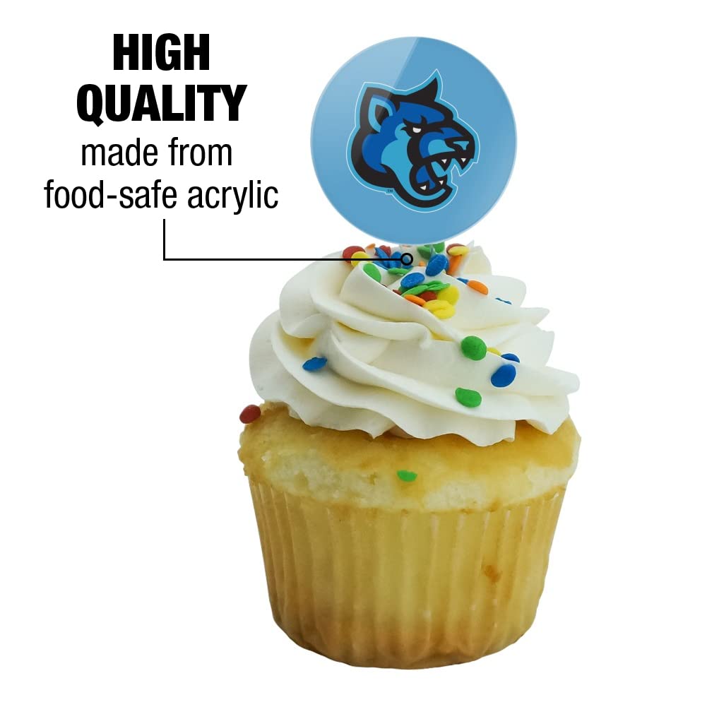 California State University San Marcos Secondary Logo Cupcake Picks Toppers Decoration Set Of 6