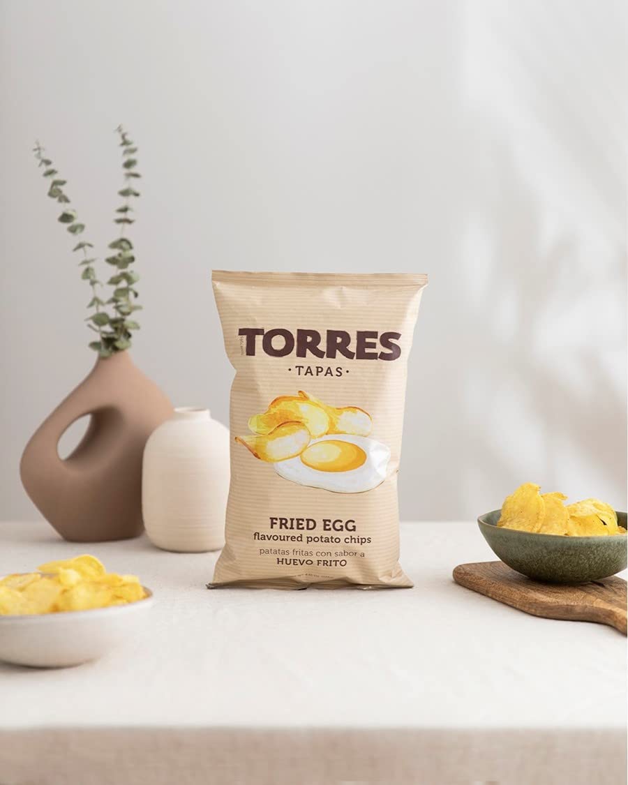 Torres Tapas Fried Egg Potato Chips 125G (4.41 Oz)