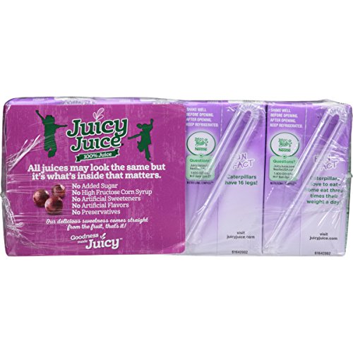Juicy Juice Grape, 4.23 Ounce Boxes, 8 Count (Pack Of 5)