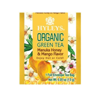 Hyleys Organic Green Tea Manuka Honey And Mango Flavor - 25 Tea Bags