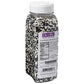 DecoPac Graduation Fusion Mix Candy Sprinkles, 26oz, Fancy Sprinkles in Handheld Container, Edible Black And White Sprinkles For