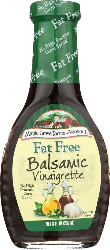 Maple Grove Farms Fat Free Balsamic Vinaigrette - 8 ounce -- 12 per case.12