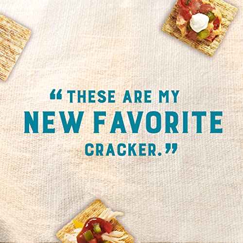 Triscuit Hint of Sea Salt Whole Grain Wheat Crackers, Vegan Crackers, 6-8.5 oz Boxes (Pack of 2)