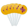 Midwestern Sate Secondary Logo Cupcake Picks Toppers Decoration Set of 6