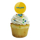 Rollins College Secondary Logo Cupcake Picks Toppers Decoration Set Of 6