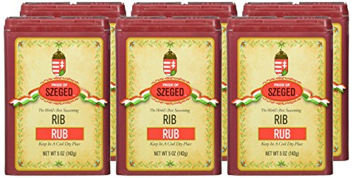 Szeged Rib Rub, 5-Ounce Tins (Pack Of 6)