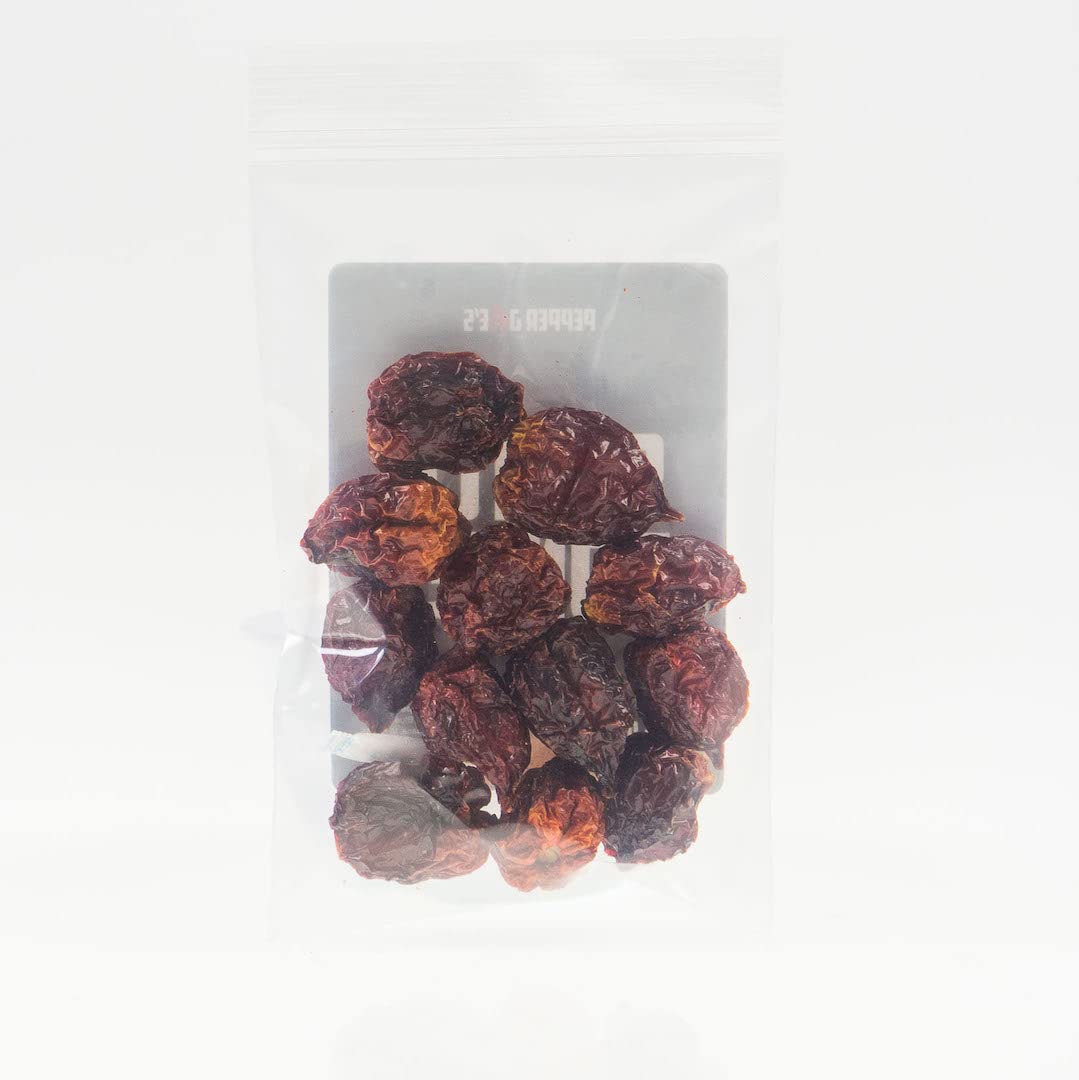 Pepper Joes Dried Scotch Bonnet Peppers - 1/2oz Dehydrated Hot Pepper Pods - 2 Pack