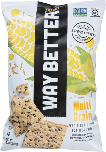 Way Better Snacks Multi Grain Tortilla Chips, 5.5 Oz