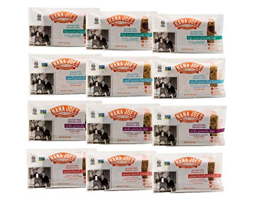 Nana Joes Granola Variety Bars  Handmade Gluten-Free Vegan Healthy Plant-Based Organic Whole Ingredients No Refined Sugar Or Pre