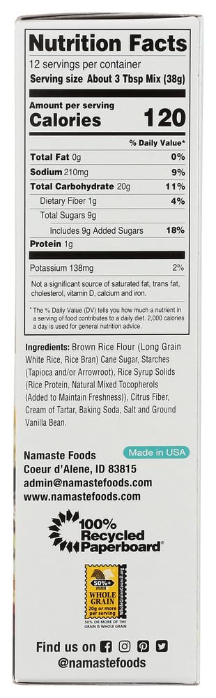 Namaste Foods Gluten Free Muffin & Scone Mix -- 16 oz - 2 pc
