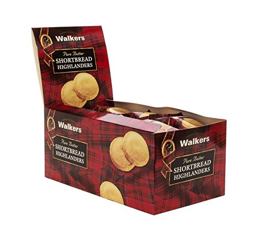 Walker'S Shortbread Highlanders, All-Butter Shortbread Cookies, Snack Pack, 1.4 Oz (Pack Of 18)
