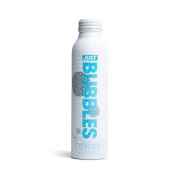 Just Bubbles - Pure Premium Sparkling Spring Water In A Fully Recyclable Reusable Eco-Friendly Bottle - 100% Mountain-Sourced Ca