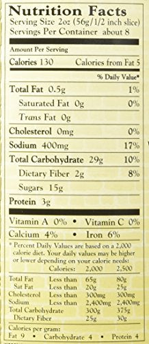 B&M Bread Plain Brown, 16-Ounce (Pack of 6)