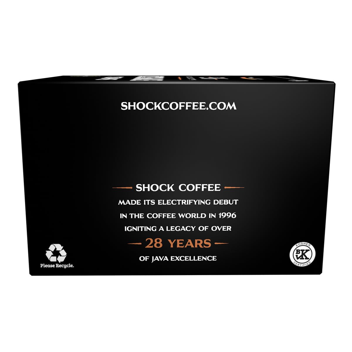 Shock Coffee Espresso Single Serve Cups - Extra High Caffeine, Medium Dark Roast, 10 Count
