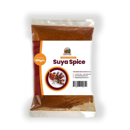 Suya seasoning 100gm x 3 (3 Packs) - African suya seasoning - sweet flavor, spicy powder, grilled steak seasoning blend (with ku