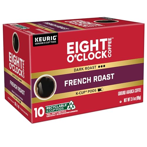 Eight OClock Coffee French Roast  Single-Serve Coffee K-Cup Pods  Dark Roast  60 Count