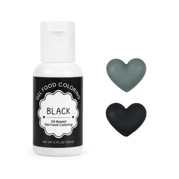 Oil Based Food Coloring For Chocolate, 20Ml Edible Black Oil Based Food Coloring Gel For Cake Decorating, Sugar, Candy Melts, Ba