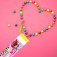 M&M'S Valentine's MINIS Milk Chocolate Candy, 1.08 oz Tube, Bulk Pack of 24, Perfect for Valentine's Day Gifts