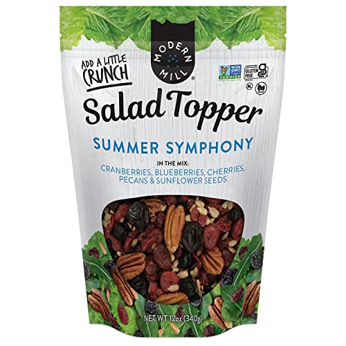 Modern Mill Summer Symphony Mixed Salad Topper By gourmet Nut - Dried cranberriesBlueberriesPecanscherries & Sunflower Seeds - g