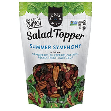 Modern Mill Summer Symphony Mixed Salad Topper By gourmet Nut - Dried cranberriesBlueberriesPecanscherries & Sunflower Seeds - g