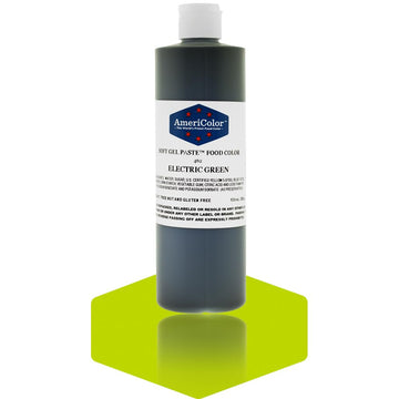 ELECTRIC GREEN 13.5 Ounce Soft Gel Paste Food Color