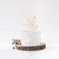 Miss To Mrs Cake Topper, Glitter Wedding Engagement Bridal Shower Bachelorette Party Decorations Supplies, Rose Gold