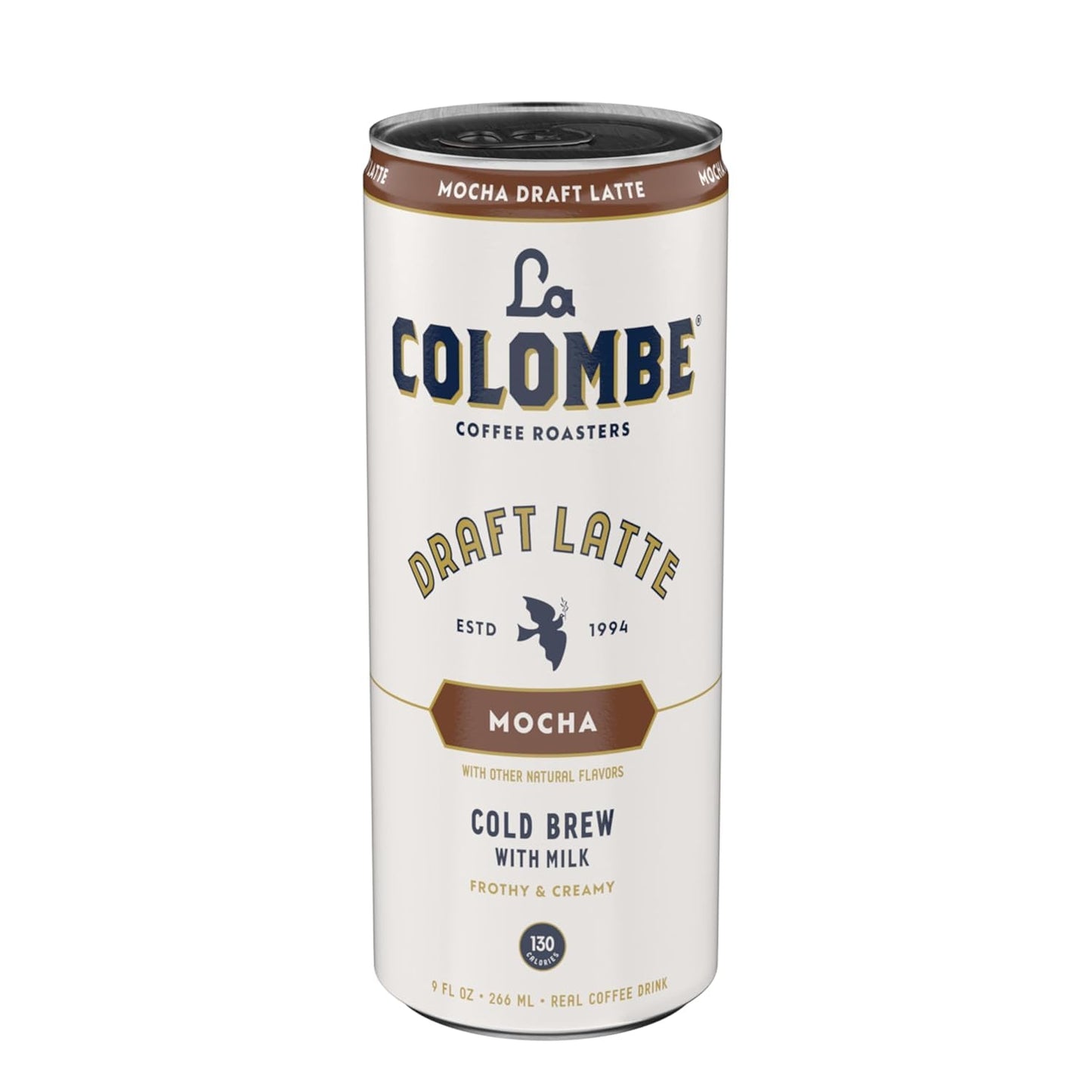 La Colombe Mocha Draft Latte - Cold-Pressed Espresso & Frothed Milk - 9 Fl Oz (Pack of 12)