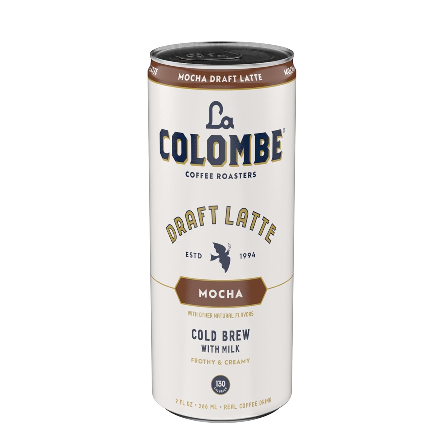 La Colombe Mocha Draft Latte - Cold-Pressed Espresso & Frothed Milk - 9 Fl Oz (Pack of 12)