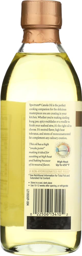Spectrum Natural Refined Canola Oil, 16 Ounce - 3 per case.
