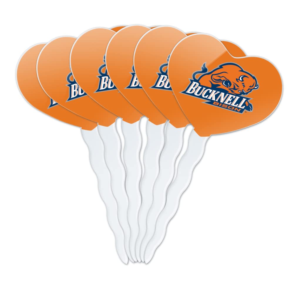 GRAPHICS & MORE Acrylic Cupcake Picks Toppers Set of 6, Bucknell University Design