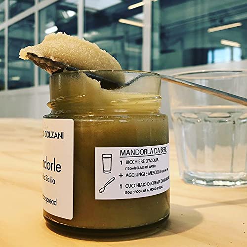 Gustiamo Raw Almond Spread - 260 gr - 9.2 oz - Marco Colzani, Lombardia, Italy