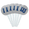Lincoln University (MO) Secondary Logo Cupcake Picks Toppers Decoration Set of 6