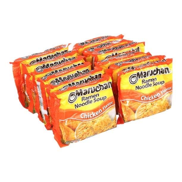 Maruchan Ramen Chicken Flavor Noddle Soup 12 Pack (1) - Set Of 2