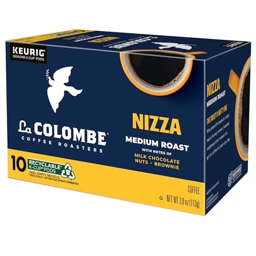 La Colombe Coffee Roasters Nizza Medium Roast Coffee, Single Serve Keurig K-Cup Pods, 10-Count Box