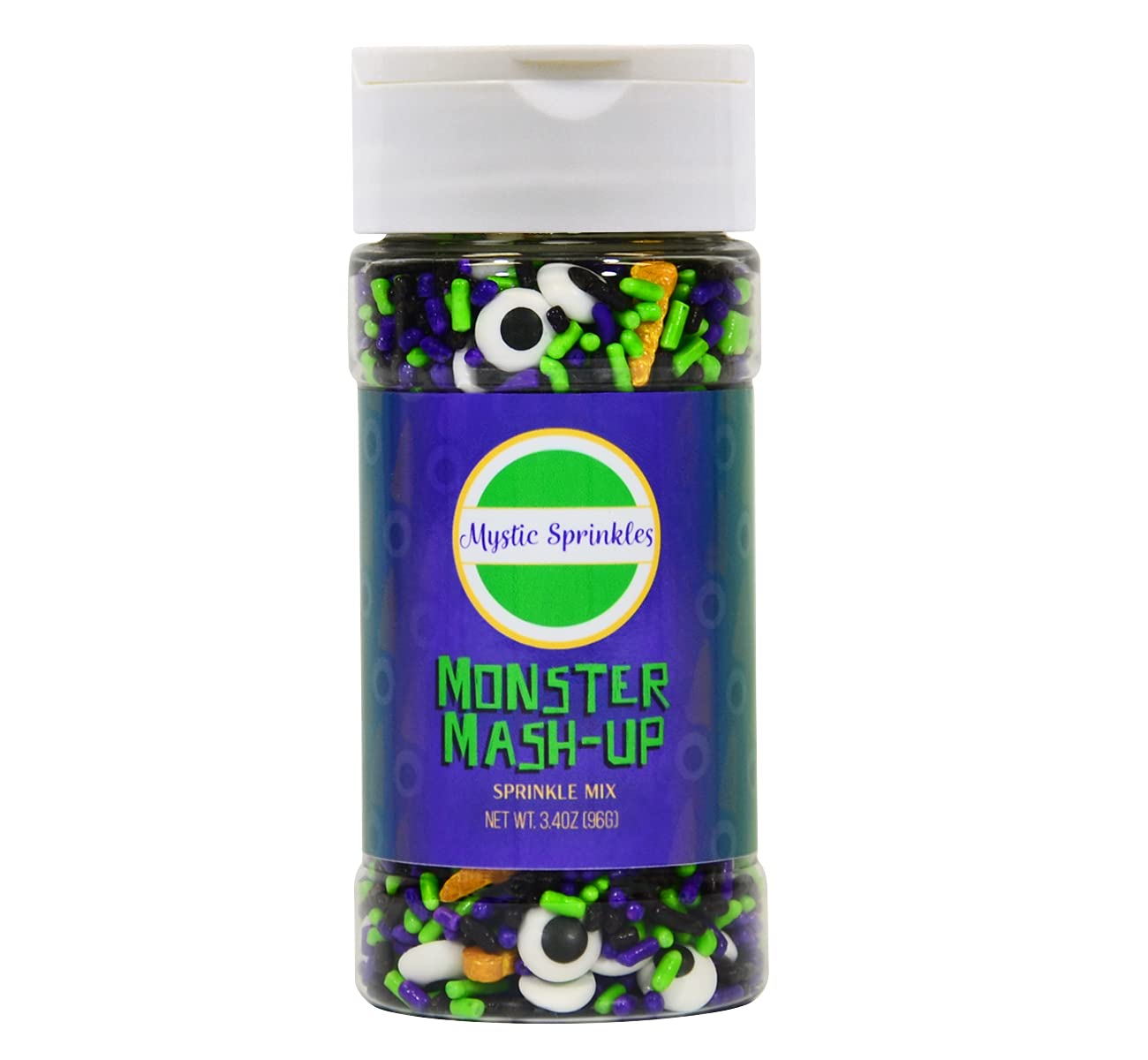 Mystic Sprinkles Halloween Sprinkle Mixes (Monster Mash-Up Sprinkle Mix 3.4Oz)