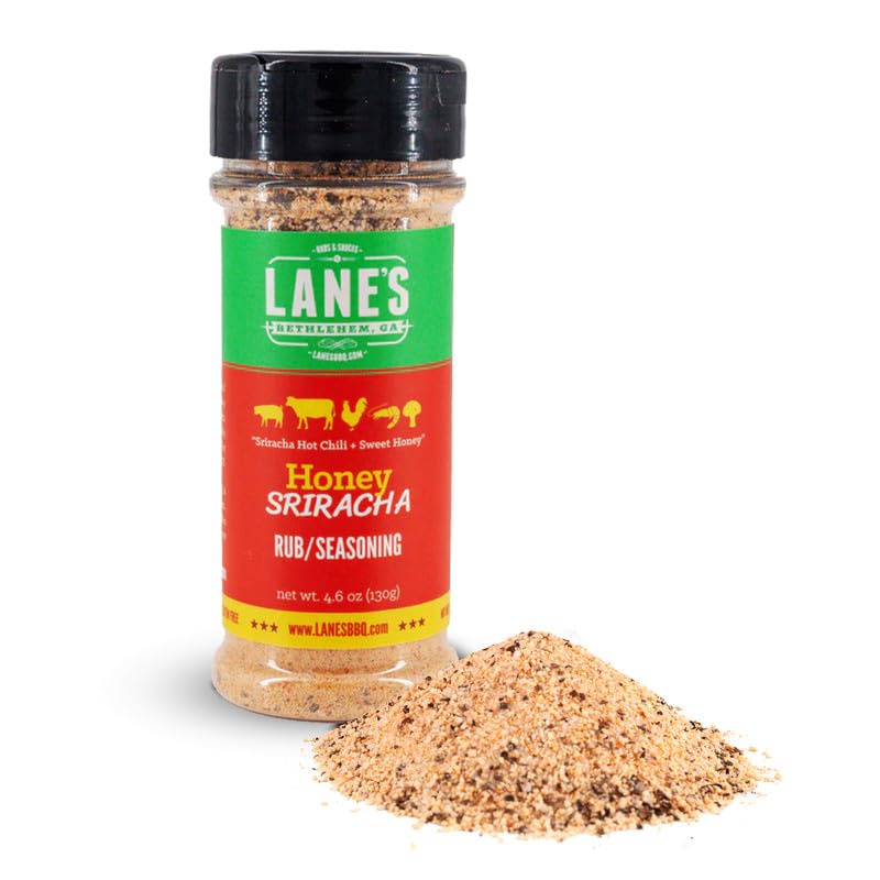 Lanes Honey Sriracha Seasoning Blend with Garlic & Herb, 4.6 Oz, All-Natural, Made in USA