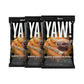 YAW! Baked Baguette Bites, Bold BBQ Flavor, Non-GMO, 6oz (3 Pack), Red-Orange